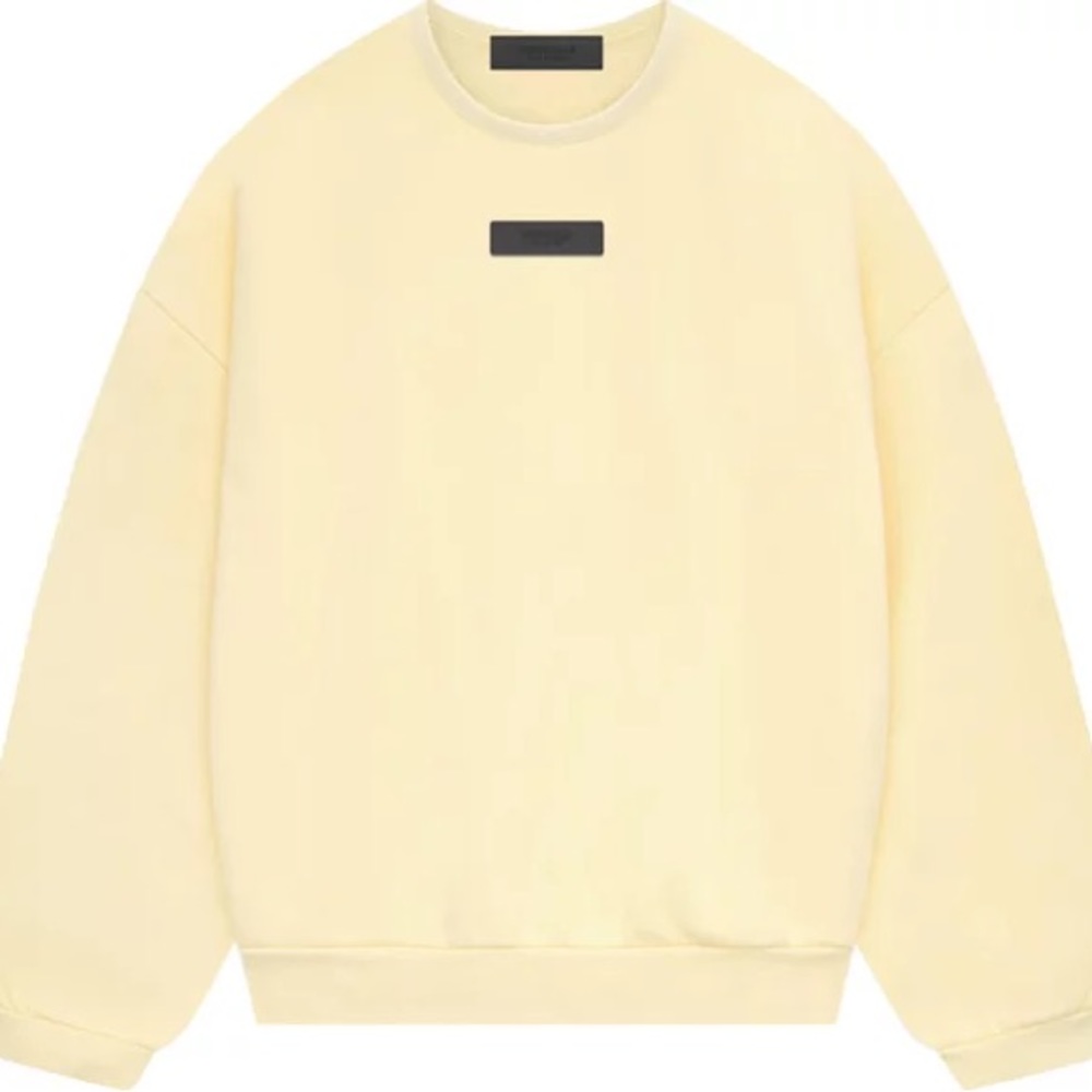 FEAR OF GOD ESSENTIALS - CREWNECK SWEATER - GARDEN YELLOW